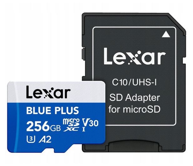 Lexar 256GB microSDXC Blue Plus UHS-I A2 V30 - 1539417 - zdjęcie